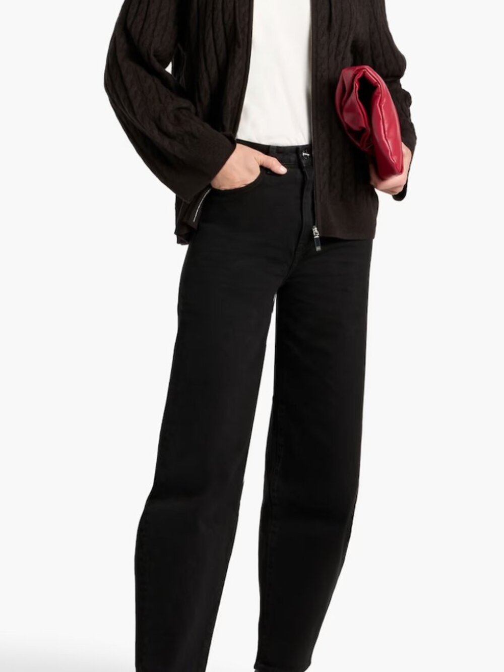 Toteme Black Barrel Leg Jeans